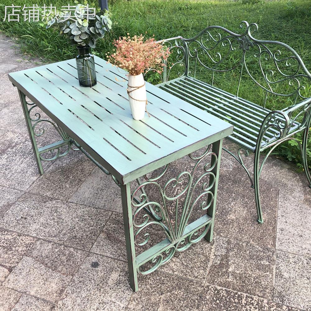 欧式花园桌椅户外桌阳台桌子餐厅休闲吧家用书桌茶几庭院花园长桌