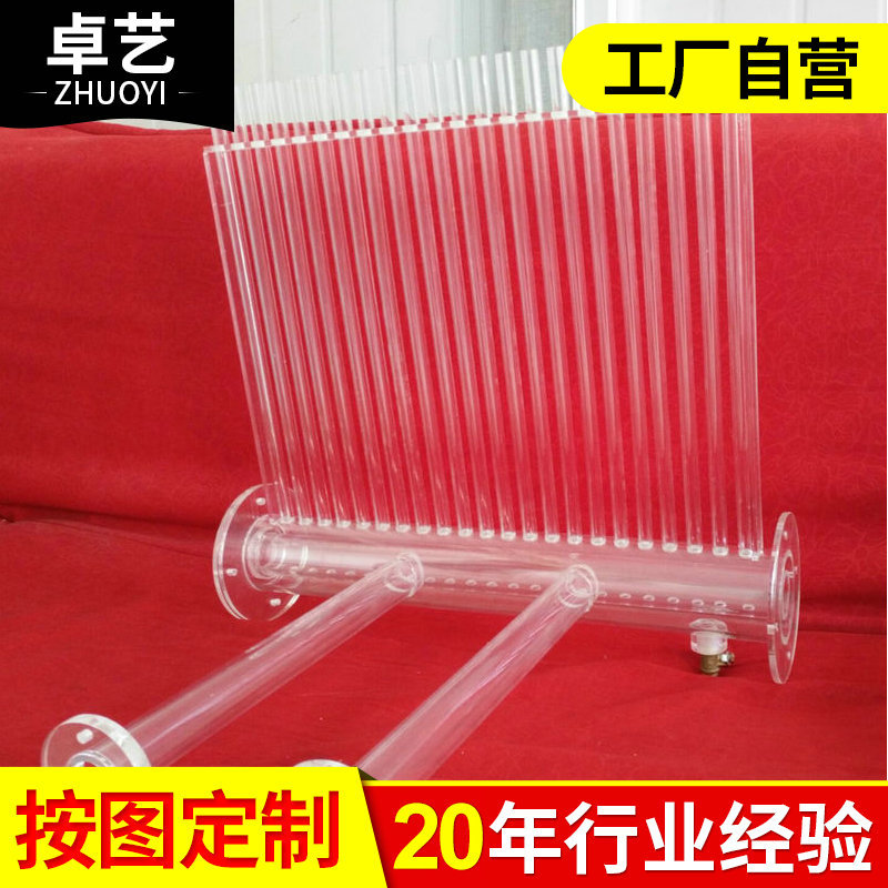 厂家供应各类有机玻璃制品多管实验仪器玻璃试验定制定制实验器材图片