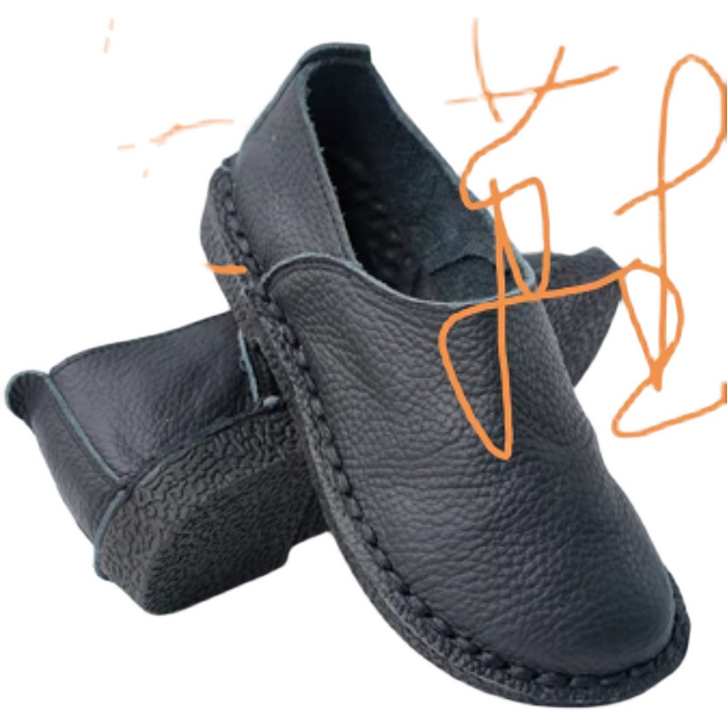 秋季透气真皮女鞋PU底q牛皮板鞋女百搭英伦复古擦色一脚蹬懒人鞋