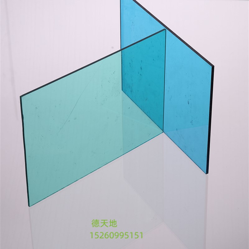 源头工厂uv透明pc耐力板阳光棚防紫外线遮阳采光O车雨棚实心3 5mm