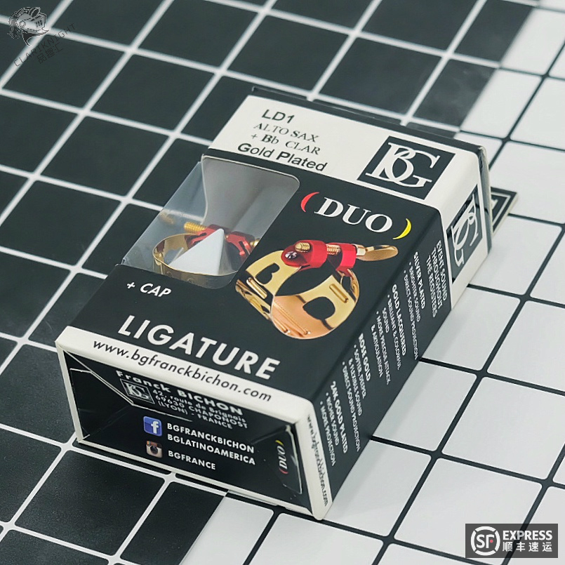 法国BG单簧管胶木笛头卡子镀金降AB调黑管金属卡子哨卡箍帽原装LD