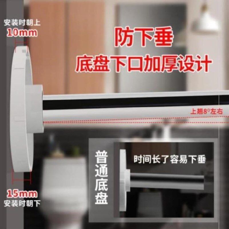 弯管拉浴杆走廊h家用半圆形浴缸浴帘套装伸缩杆免打孔遮光布帘轨