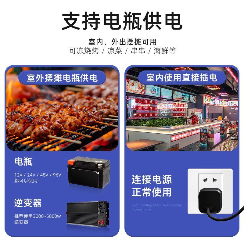 摆摊冷藏展示柜三k轮车三阶梯台式摆摊专用小冰箱冰柜阶梯柜保鲜
