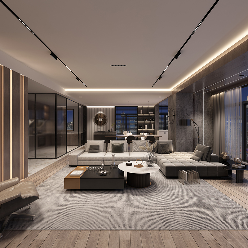 罗曼时光 智能暗装嵌入式磁吸x轨道灯米家直连小爱音箱APP语音控