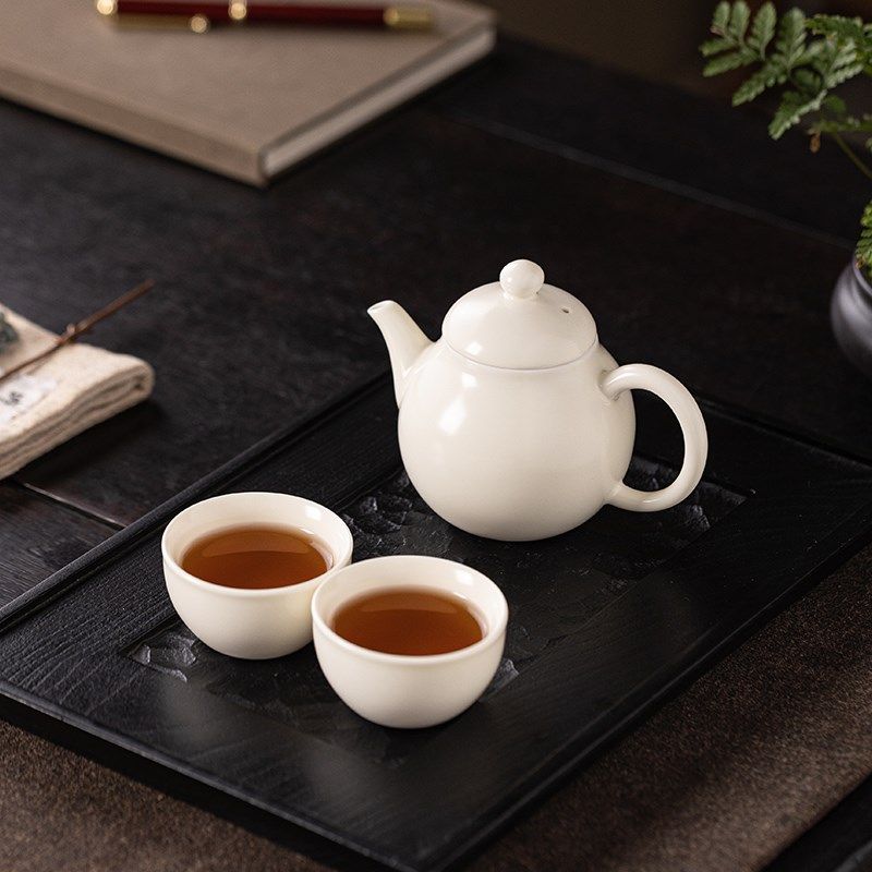 汝窑梨壶c茶具小套装家用便携式茶具旅行套装户外仿汝一壶二杯茶,餐饮具,旅行茶具,淘宝优惠券,粉丝福利购,淘宝优惠卷