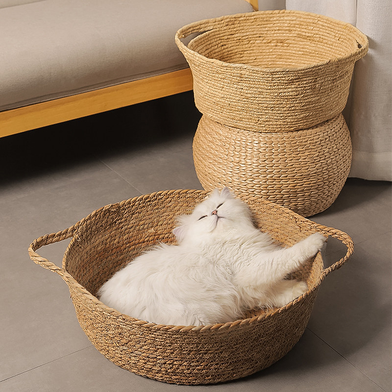 猫窝藤编四季通用夏天磨爪子床屋垫子狗窝网红猫抓板宠物猫咪用品,宠物/宠物食品及用品,狗窝/屋/帐篷/沙发,淘宝优惠券,粉丝福利购,淘宝优惠卷