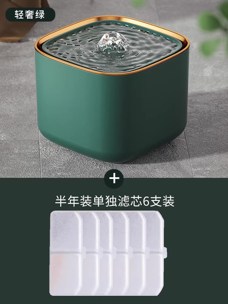 猫咪饮水机自动循环狗狗饮水器活水多重过滤流动喂水器宠物猫用品