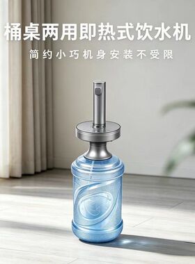 桶装水取水器可加热即热式饮水机桶装水直饮器速热上水器小型台式