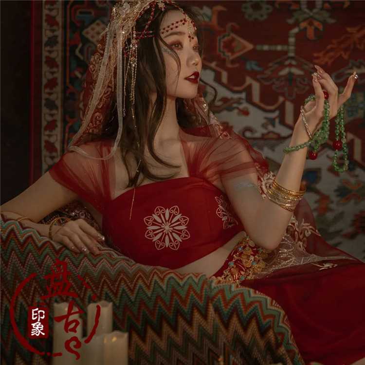 正品影楼摄影写真性感女西域公主异域风情主题民族舞蹈服装舞姬演