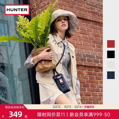 HUNTER男女同款漫游者类橡胶防泼水轻巧便携手机包情侣款零钱包
