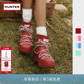 HUNTER2026早春新款 女士酷玩绑带矮筒雨靴户外露营潮流休闲短靴