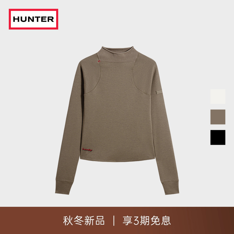 HUNTER女士半高领长袖卫衣