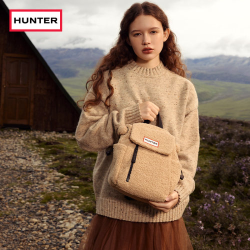 HUNTER秋冬摇粒绒迷你双肩背包