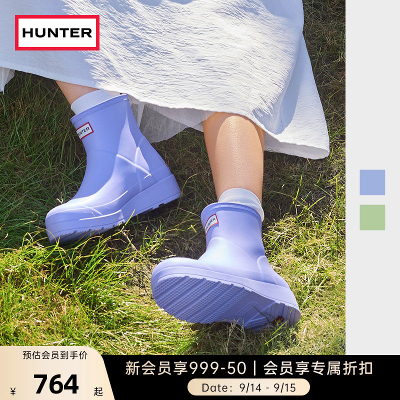 雨靴酷玩hunter涉水鞋矮筒短靴图片