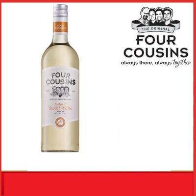 FOUR COUSINS南非原瓶进口四兄弟自然甜白葡萄酒清爽甜酒冰镇好喝