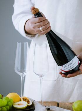 意大利蓝布鲁斯科蓝沐斯起泡红酒