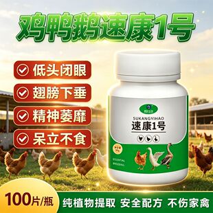 速康一号鸡鸭鹅禽类养殖常备受凉受冻张嘴伸脖玄凤鹦鹉鸟类常备品