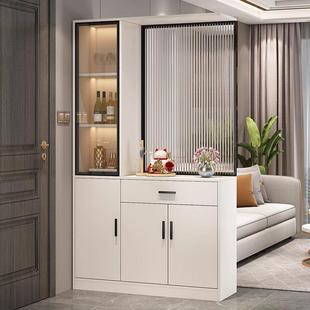 轻奢风入户门实木玄关柜鞋 饰门厅柜 柜一体客厅遮挡隔断屏风柜装