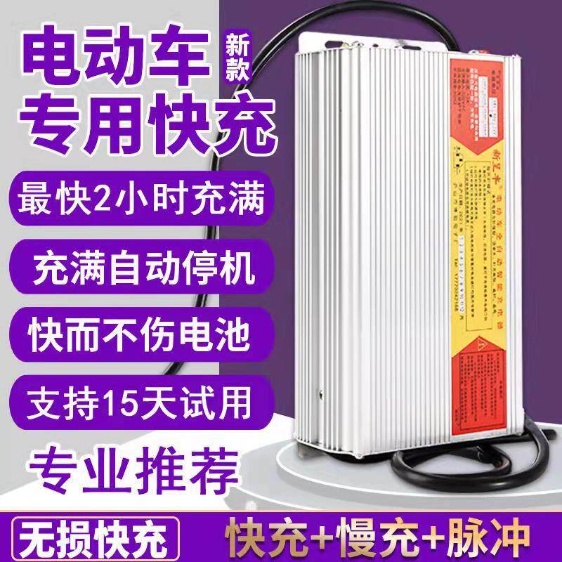 电动车快速充电器电动车72v20AH 60v72v天能铅酸蓄电池电动机车智