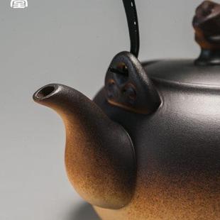 粗陶茶壶煮茶器电陶炉围炉煮茶烧水壶烤奶茶煮奶茶壶 容山堂新款