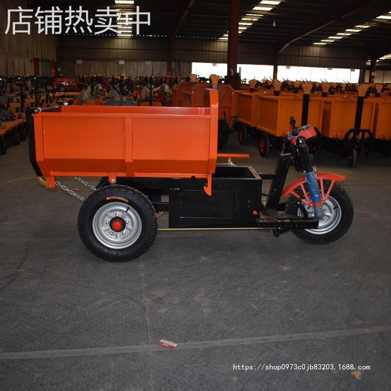 翻斗车建筑工地手推三轮车大骑兵厂家直销电动斗车工程灰斗车