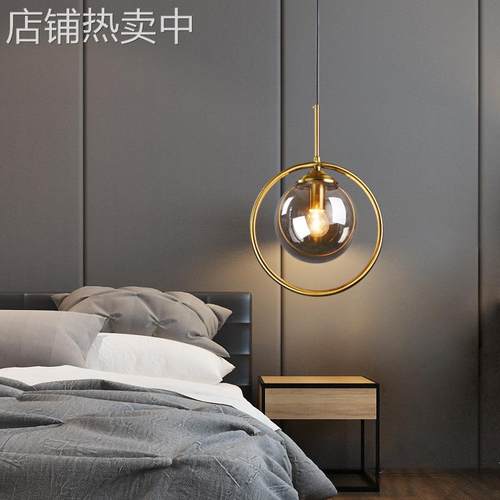 北欧酒店床头客房个性现代简约吧台餐厅吊灯复古美式轻奢大气卧室