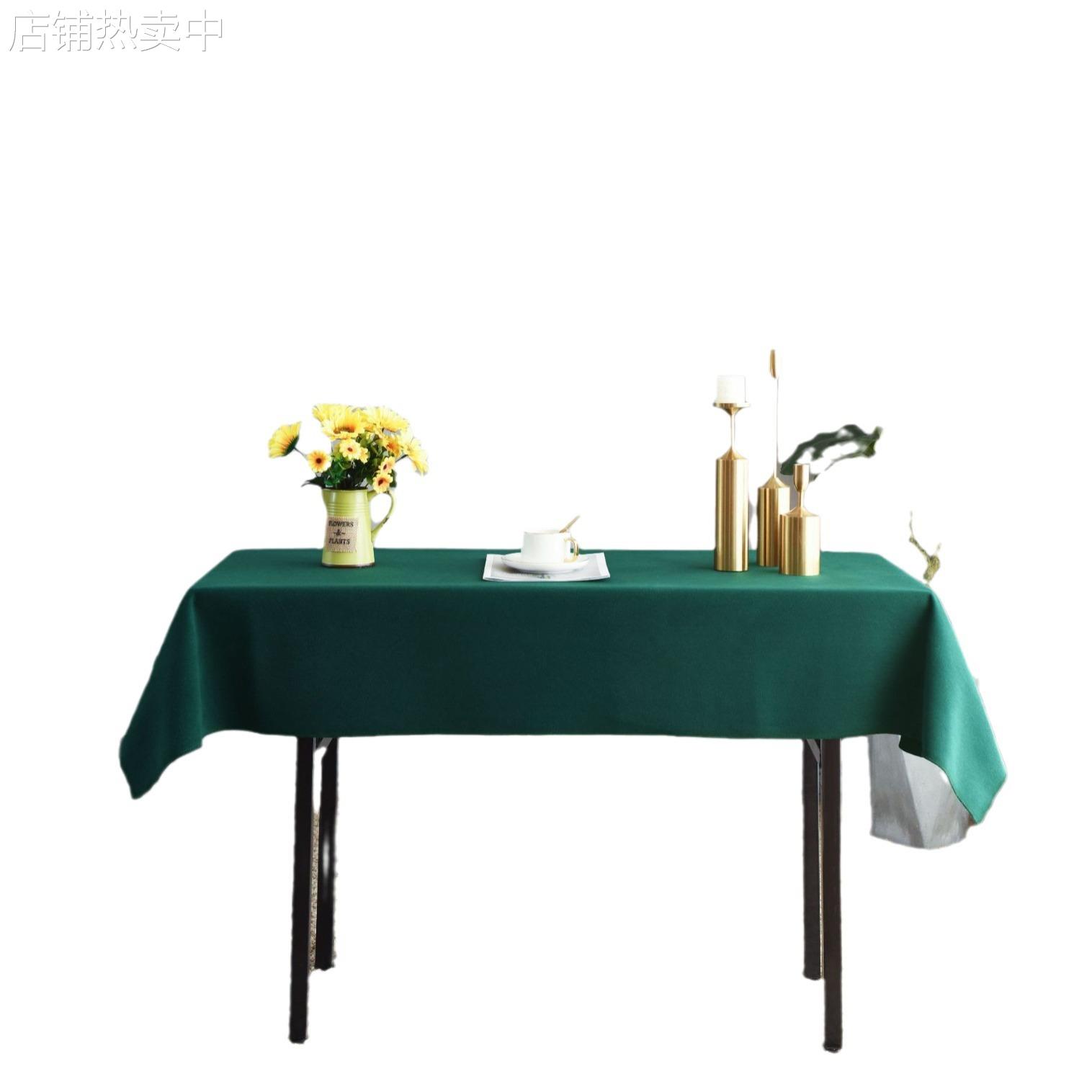 会议台尼桌布酒店台布布艺展会加厚桌布活动会议室台泥长方形台布