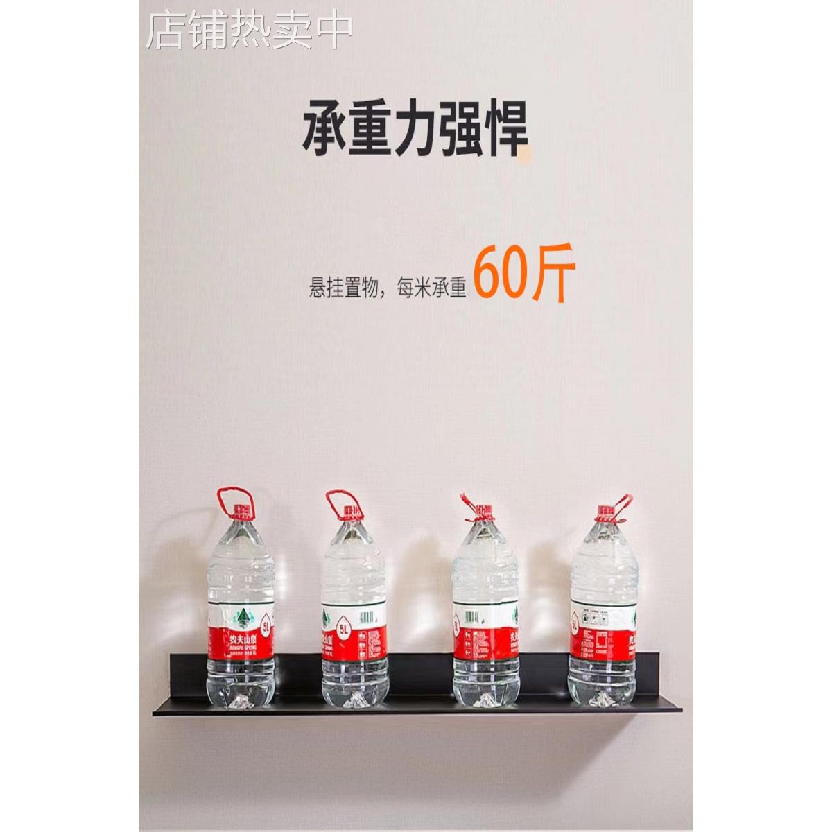 OD59OD59铝合金发光层板LED置物架收纳壁挂墙展示L型搁板书架带灯