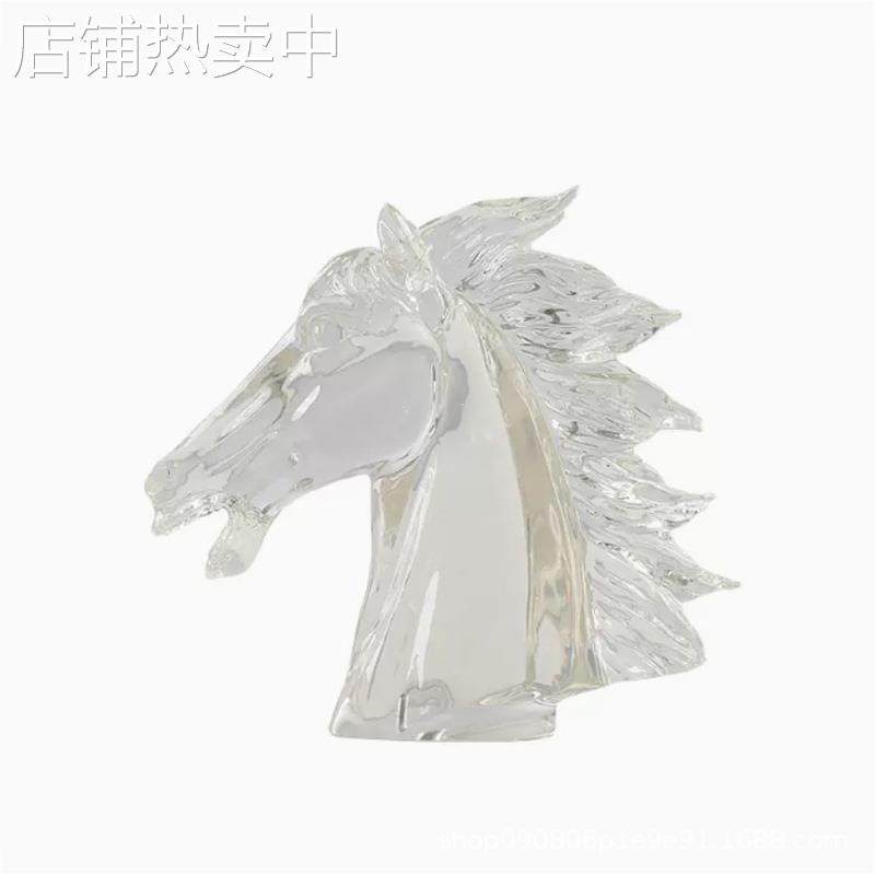 新中式树脂透明马头摆件客厅茶几托盘博古架书柜家居卧室装饰品,家居饰品,装饰摆件,淘宝优惠券,粉丝福利购,淘宝优惠卷