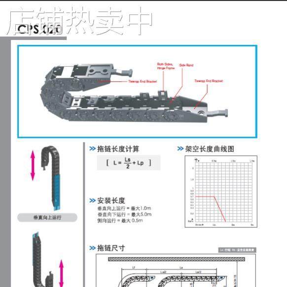 韩国CPS微型拖链CPS020.15 20 30 40.R28 38 48/B2-1000L 现货