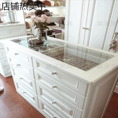 衣帽间实木首饰柜卧室多斗柜简约储物抽屉柜小红书珠宝展示中岛台