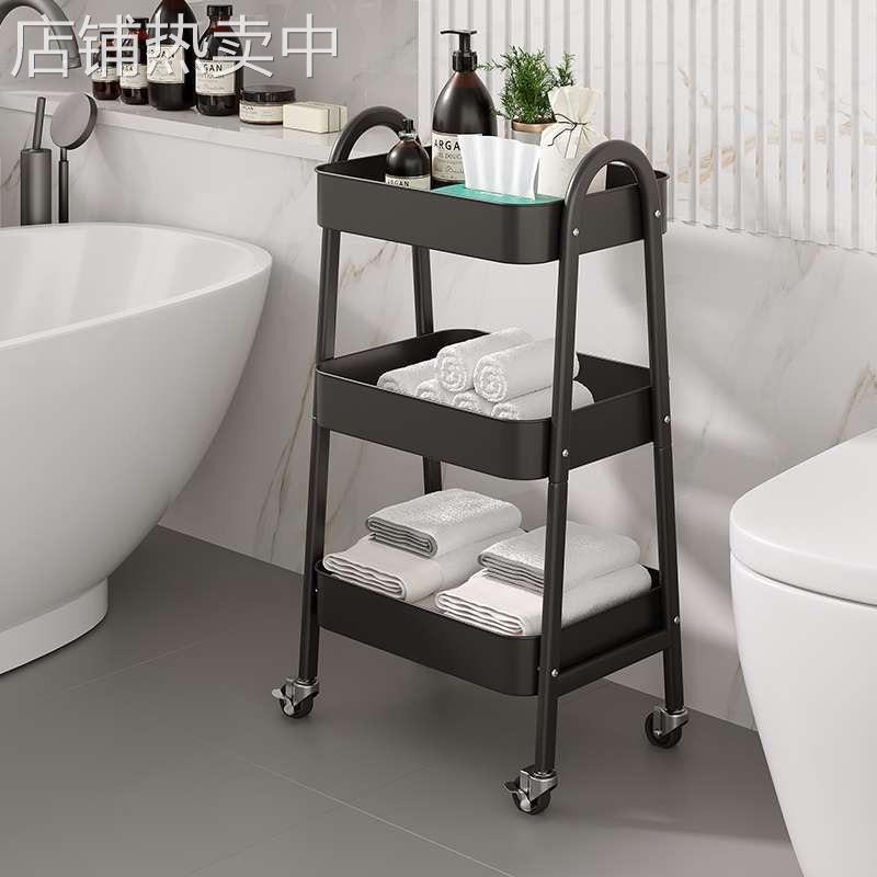 小推车置物架落地多层可移动客厅厨房收纳架宿舍零食收纳推车