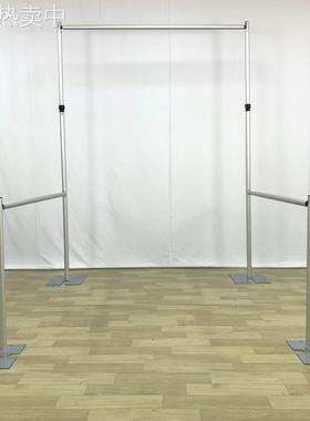 外贸贸易展会窗帘架婚礼纱幔幕布花墙架伸缩杆pipe and drape