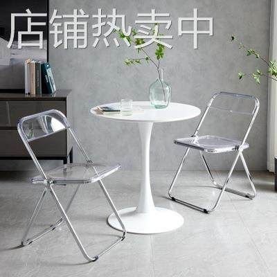 圆桌简约休闲郁金香烤漆白色洽谈桌咖啡奶茶店餐桌阳台北欧小桌椅