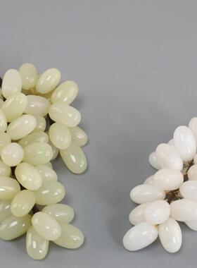 新中国风玉葡萄串设计师艺术饰品餐厅样品室办公室展厅软装配套