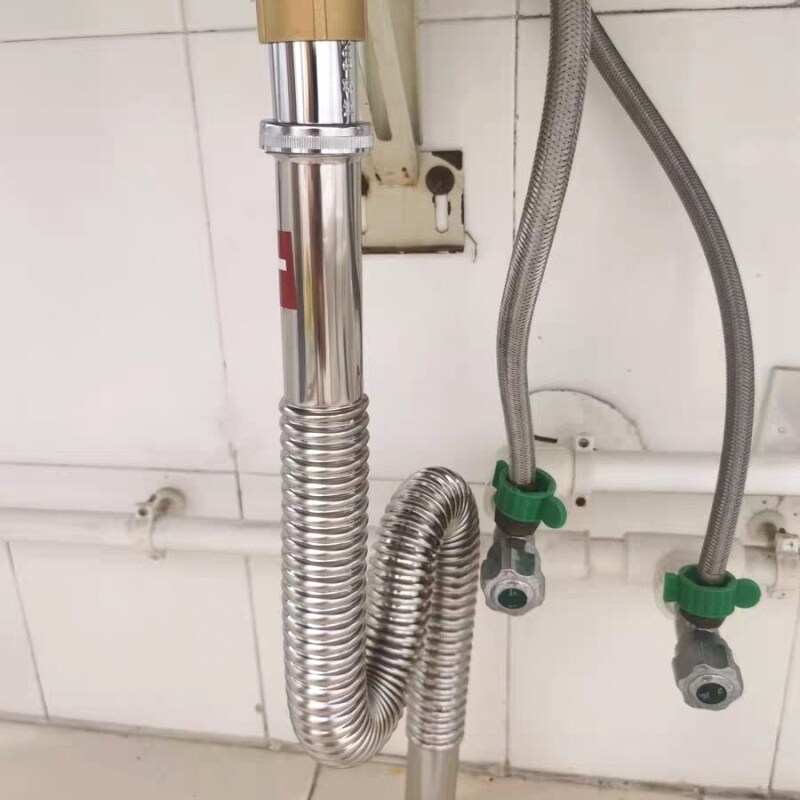 软管洗脸盆配件下水管排水管加长拖把池浴室柜防臭水盆防堵台盆图片