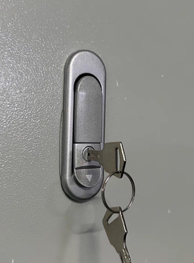 旋转式开关柜锁锌合金把手铝合金弹跳锁配电箱基业箱锁平面锁