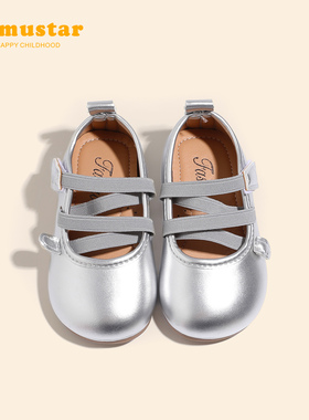 女童鞋子春秋季小童洋气女宝宝小皮鞋软底学步鞋韩版单鞋女宝皮鞋