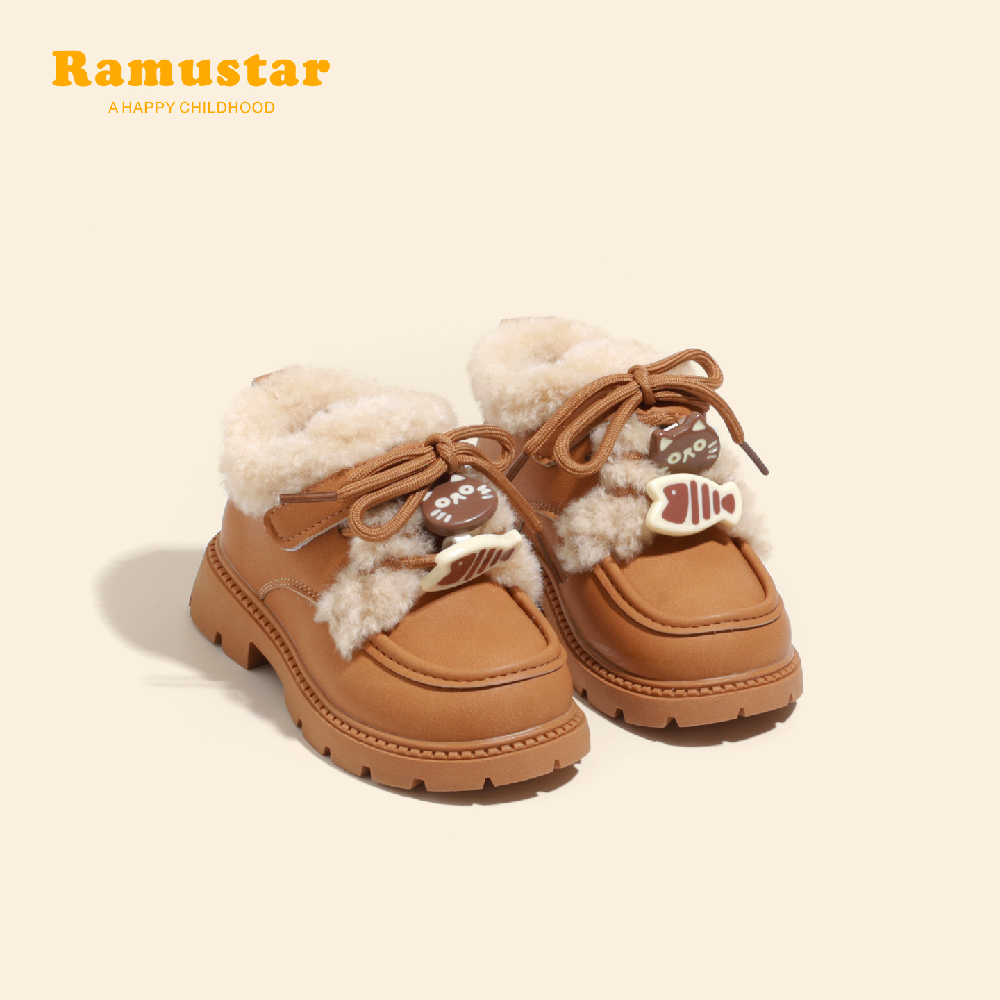 宝宝雪地靴冬季新款加绒保暖