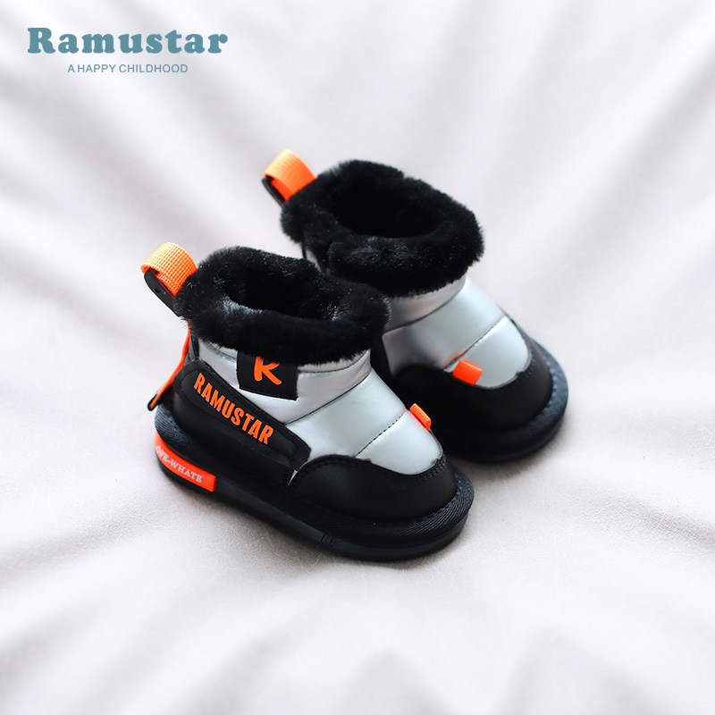 冬季加绒加厚婴童学步鞋雪地棉