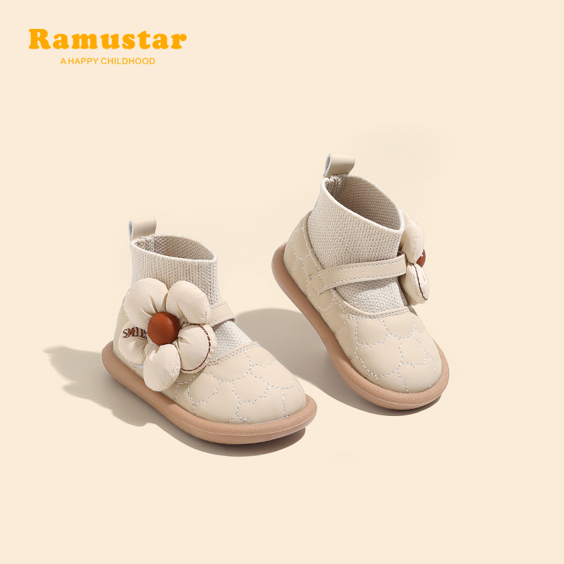 公主防滑软底女宝宝学步鞋