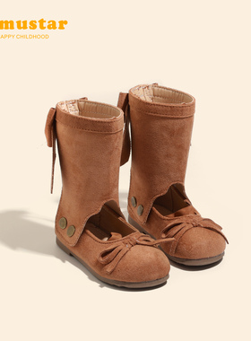 女宝棉鞋冬季新款加绒保暖婴儿冬鞋防滑软底棉靴加厚女宝宝公主鞋