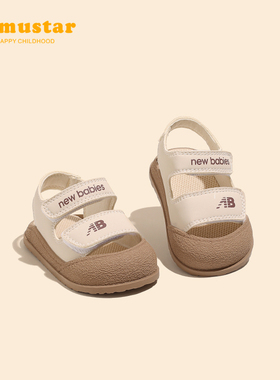 宝宝凉鞋1一2岁夏季新款男宝学步鞋软底男婴儿沙滩鞋包头女宝鞋子