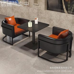 咖啡厅酒吧清吧烧烤店音乐餐吧商用小酒馆西餐厅卡座沙发桌椅组合
