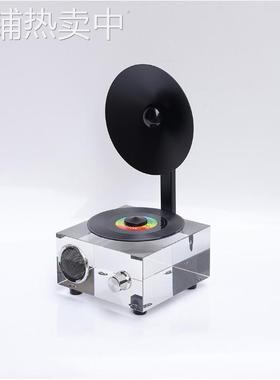 现代简约创意水晶播放器摆件样板房售楼处桌面软装饰品工艺品