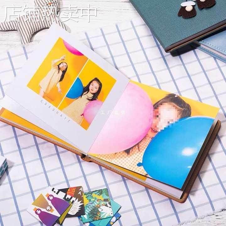 宝宝照片书儿童成长记录diy纪念册制作影楼皮质相册家庭影集