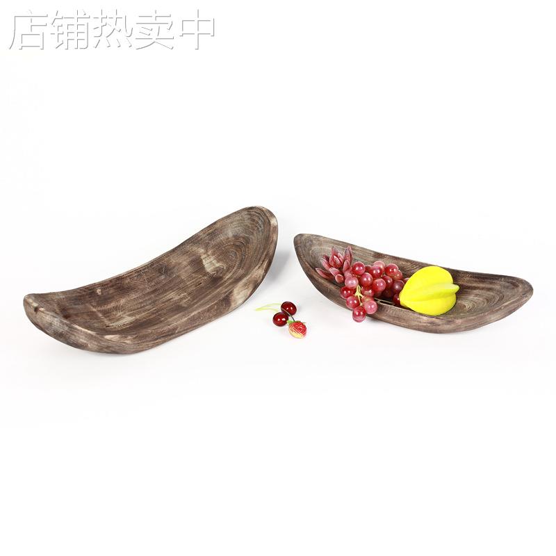 现代简约ins风木质生态果盘防烫餐盘零食盘家居桌面用碟盘装饰品