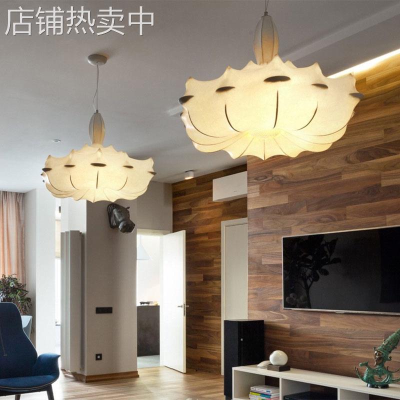 意大利FLOS云朵灯设计师展厅复式楼别墅大堂客厅餐厅蚕丝飞艇吊灯