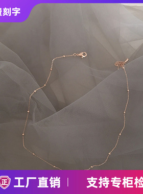 addicted废话项链纯银女chic锁骨链玫瑰金韩国简约学生chic百搭款