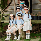 毕业照服装 校服小学生班服运动套装 儿童幼儿园园服演出服校服夏季